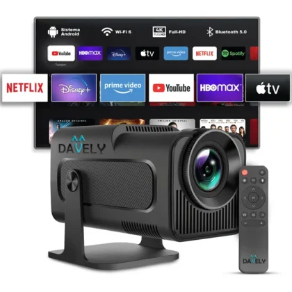 Projetor Hy320 Smart Tv Mini Wifi6 390ansi